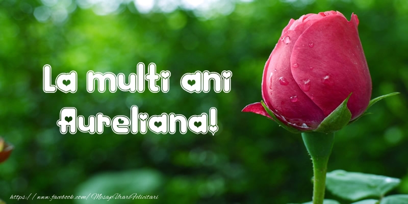 Felicitari de la multi ani - Flori & Lalele | La multi ani Aureliana!