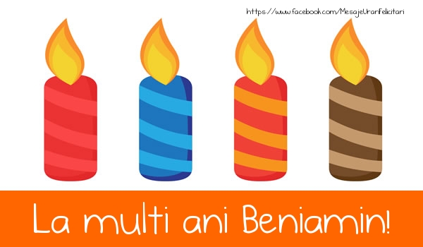 Felicitari de la multi ani - Lumanari | La multi ani Beniamin!