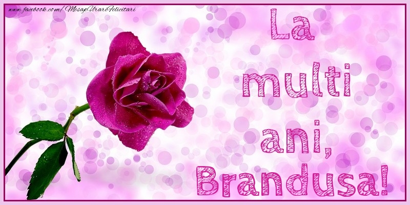 Felicitari de la multi ani - Flori & Trandafiri | La multi ani, Brandusa!