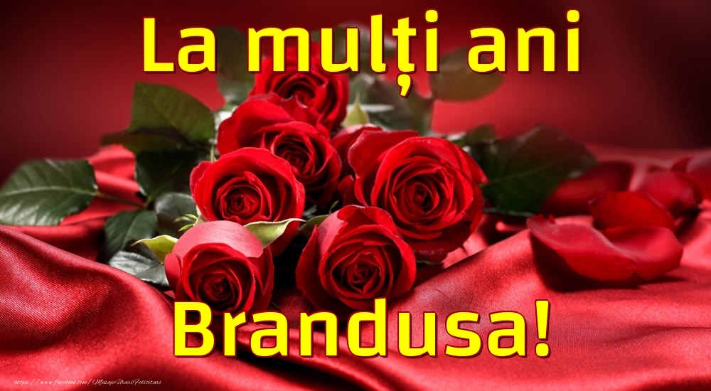Felicitari de la multi ani - Trandafiri | La mulți ani Brandusa!