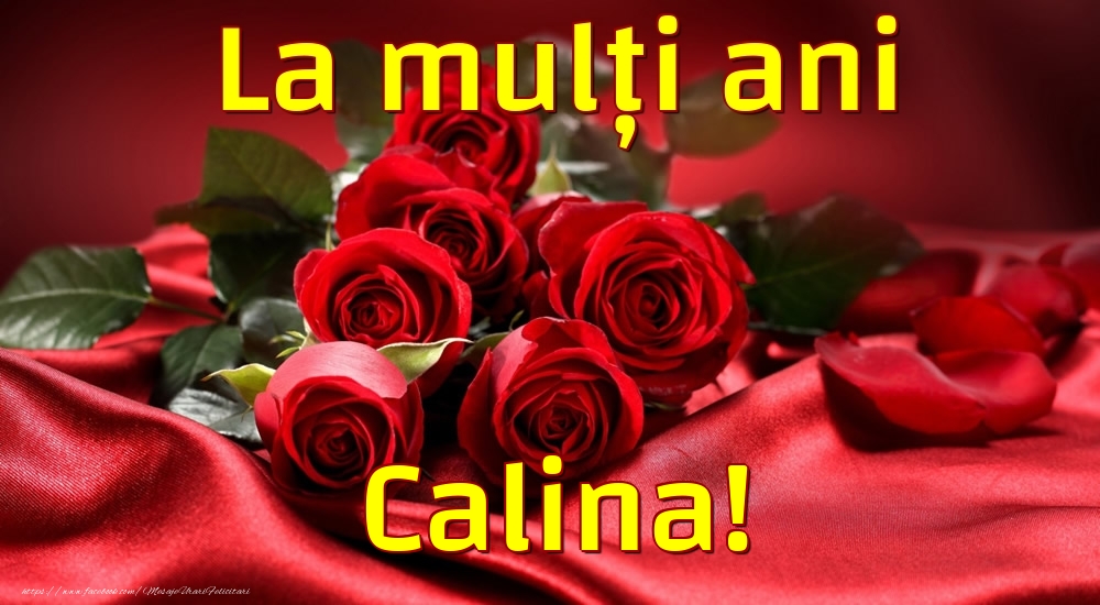 Felicitari de la multi ani - La mulți ani Calina!