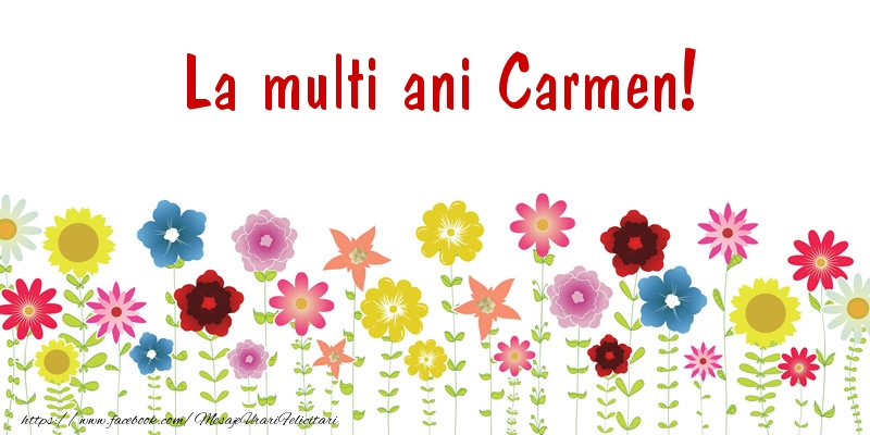 Felicitari de la multi ani - Confetti | La multi ani Carmen!