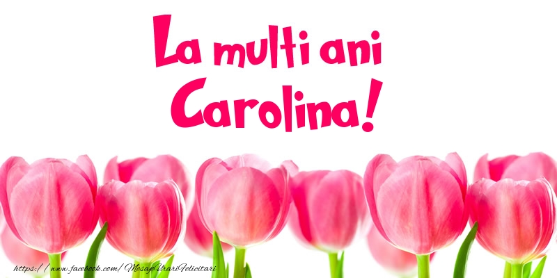 Felicitari de la multi ani - Flori & Lalele | La multi ani Carolina!
