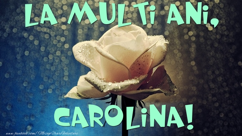 Felicitari de la multi ani - Flori & Trandafiri | La multi ani, Carolina