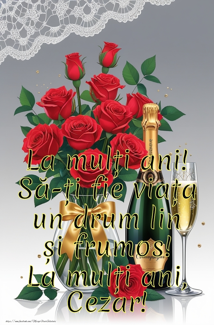 Felicitari de la multi ani - La mulți ani! Să-ți fie viața un drum lin și frumos!