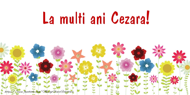 Felicitari de la multi ani - Confetti | La multi ani Cezara!