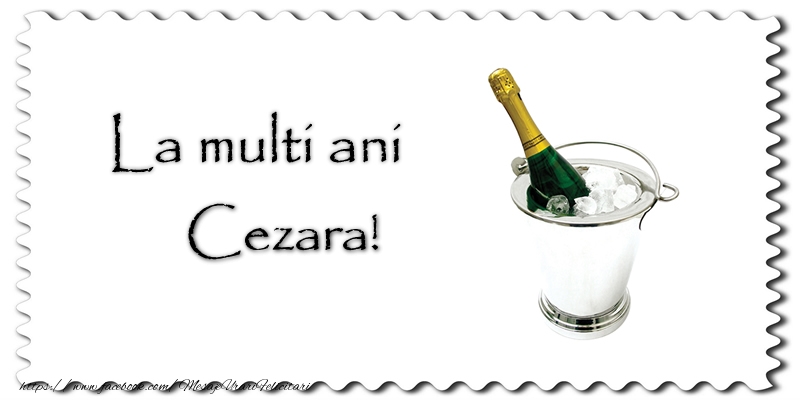 Felicitari de la multi ani - Sampanie | La multi ani Cezara!