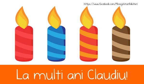 Felicitari de la multi ani - Lumanari | La multi ani Claudiu!