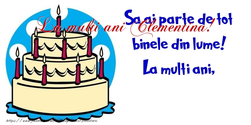 Felicitari de la multi ani - Sampanie | La multi ani Clementina!