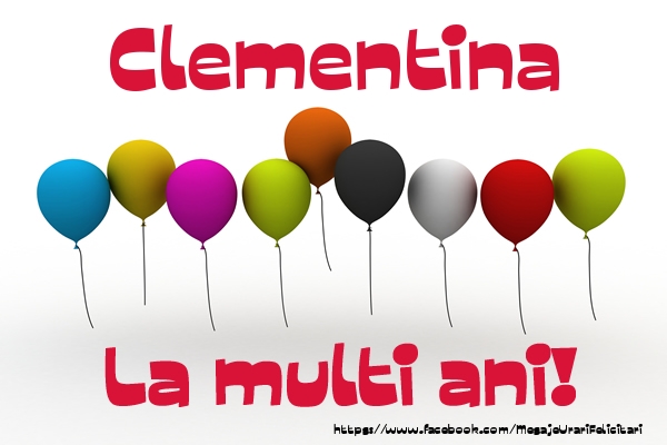 Felicitari de la multi ani - Baloane | Clementina La multi ani!