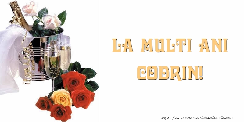 Felicitari de la multi ani - Flori & Sampanie | La multi ani Codrin!