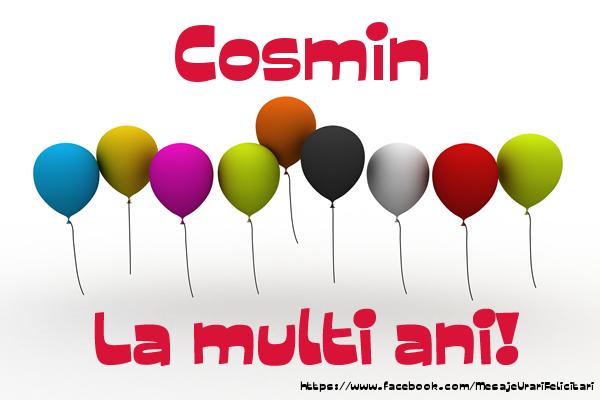 Felicitari de la multi ani - Baloane | Cosmin La multi ani!