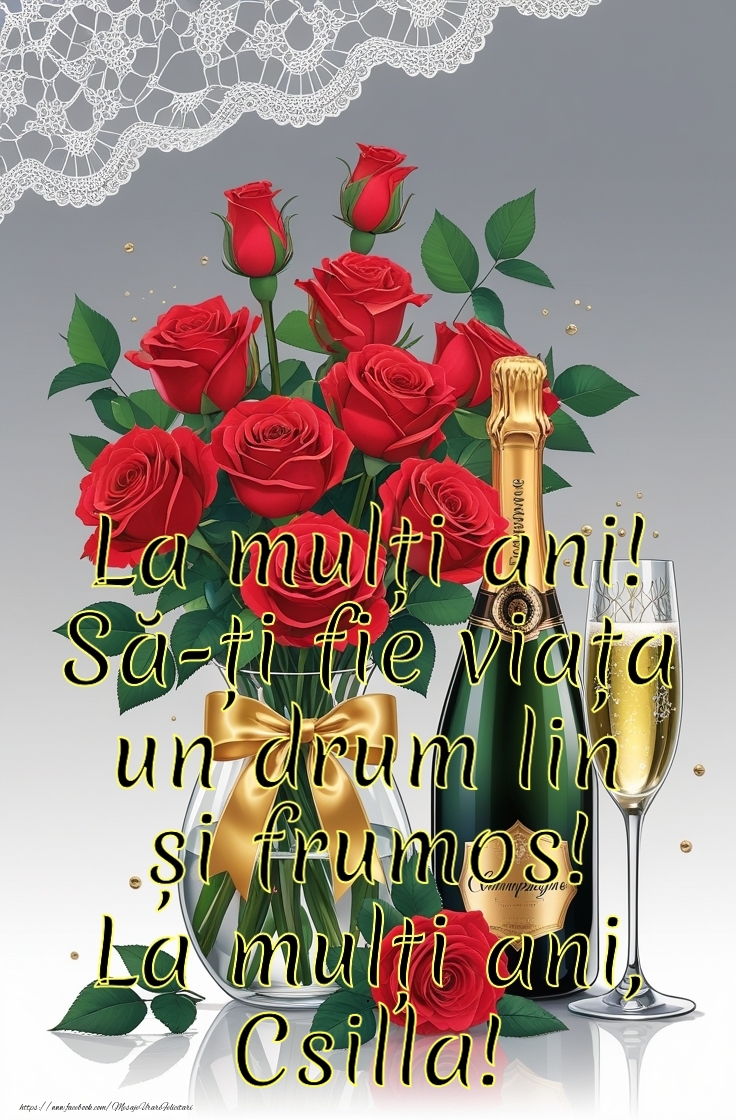 Felicitari de la multi ani - La mulți ani! Să-ți fie viața un drum lin și frumos!