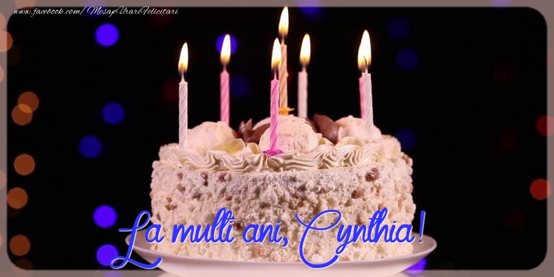 Felicitari de la multi ani - Tort | La multi ani, Cynthia!