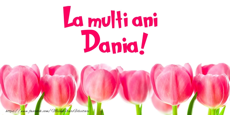 Felicitari de la multi ani - Flori & Lalele | La multi ani Dania!