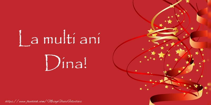 Felicitari de la multi ani - Confetti | La multi ani Dina!