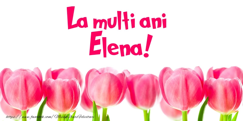 Felicitari de la multi ani - Flori & Lalele | La multi ani Elena!
