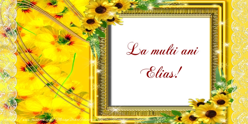 Felicitari de la multi ani - Flori | La multi ani Elias!