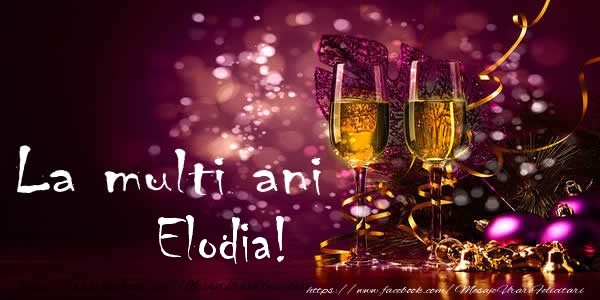 Felicitari de la multi ani - Sampanie | La multi ani Elodia!
