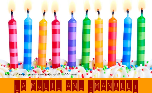 Felicitari de la multi ani - Lumanari | La multi ani Emanuel!