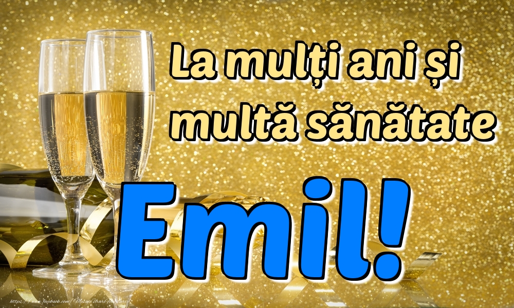 Felicitari de la multi ani - La mulți ani multă sănătate Emil!
