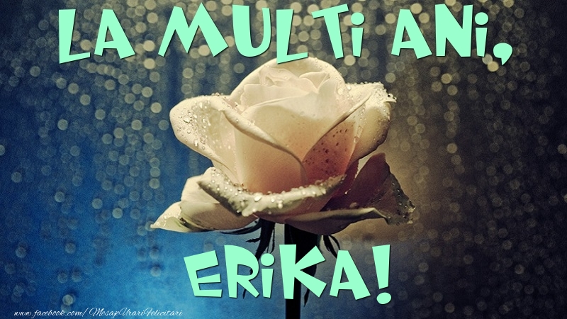 Felicitari de la multi ani - La multi ani, Erika
