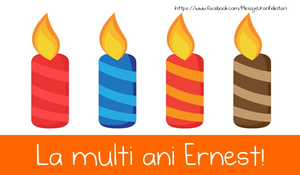 Felicitari de la multi ani - Lumanari | La multi ani Ernest!