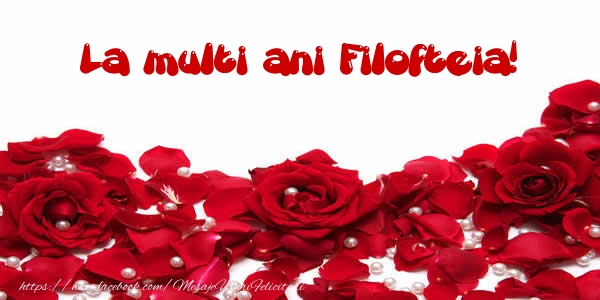 Felicitari de la multi ani - Flori & Trandafiri | La multi ani Filofteia!