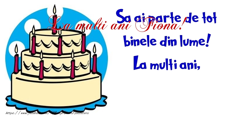 Felicitari de la multi ani - Sampanie | La multi ani Fiona!