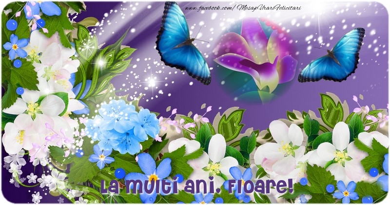 Felicitari de la multi ani - Flori & 1 Poza & Ramă Foto | La multi ani Floare,