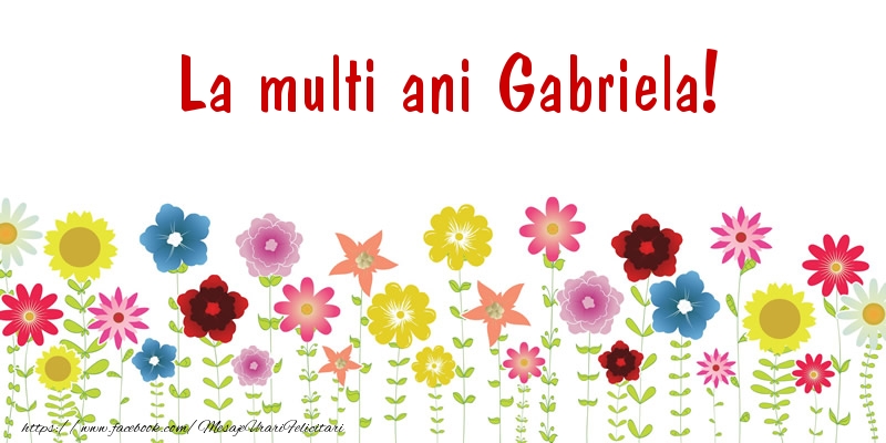 Felicitari de la multi ani - Confetti | La multi ani Gabriela!