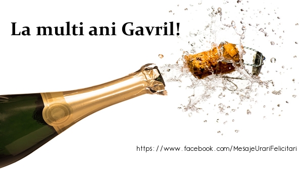 Felicitari de la multi ani - Sampanie | La multi ani Gavril!