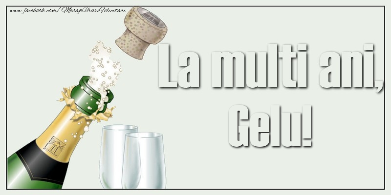 Felicitari de la multi ani - Sampanie | La multi ani, Gelu!