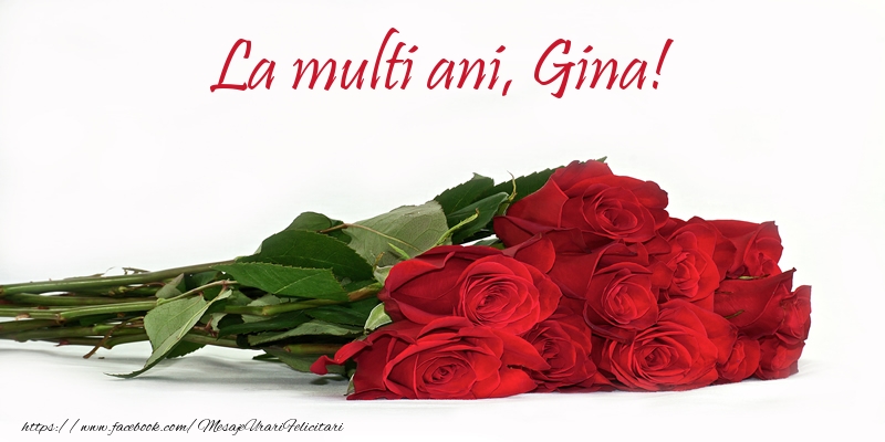 Felicitari de la multi ani - Flori | La multi ani, Gina!