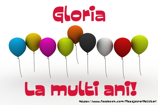  Felicitari de la multi ani - Baloane | Gloria La multi ani!