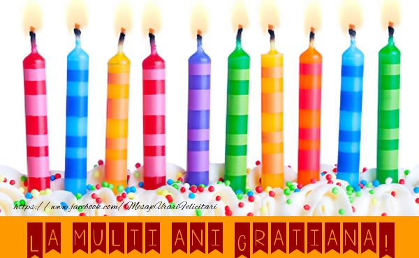 Felicitari de la multi ani - Lumanari | La multi ani Gratiana!