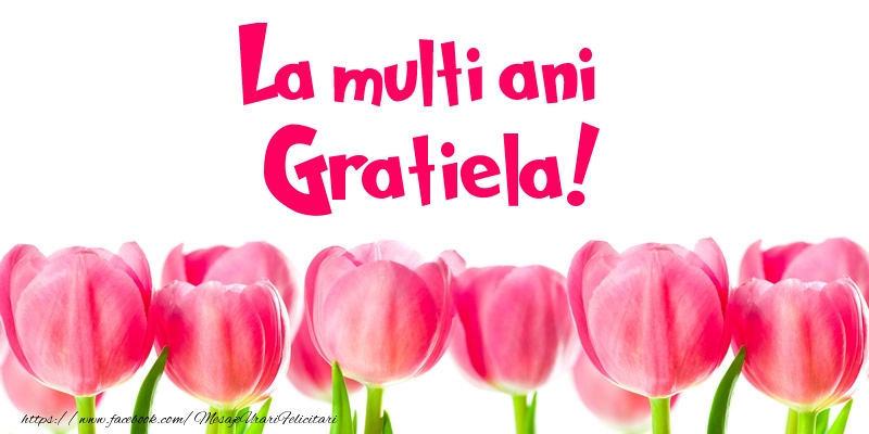 Felicitari de la multi ani - Flori & Lalele | La multi ani Gratiela!