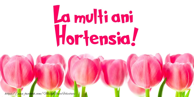 Felicitari de la multi ani - Flori & Lalele | La multi ani Hortensia!