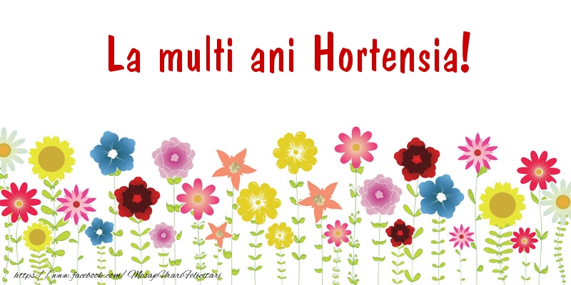 Felicitari de la multi ani - Confetti | La multi ani Hortensia!
