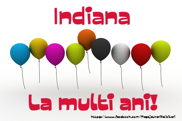 Felicitari de la multi ani - Baloane | Indiana La multi ani!