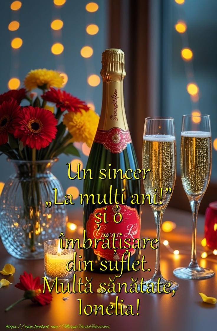 Felicitari de la multi ani - Un sincer La mulți ani! și o  îmbrățișare  din suflet.