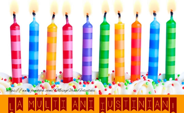 Felicitari de la multi ani - Lumanari | La multi ani Iustinian!