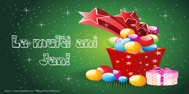  Felicitari de la multi ani - Baloane & Cadou | La multi ani Jan!