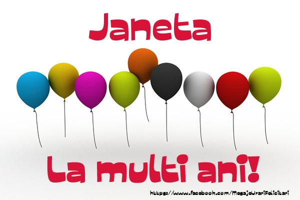 Felicitari de la multi ani - Janeta La multi ani!