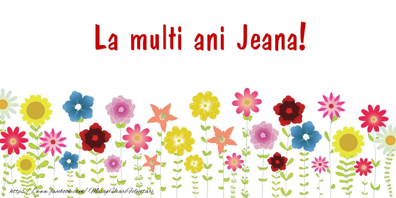 Felicitari de la multi ani - Confetti | La multi ani Jeana!