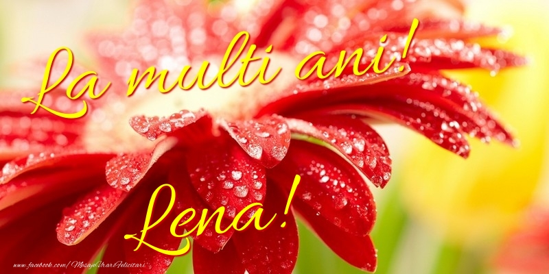 Felicitari de la multi ani - Flori | La multi ani! Lena