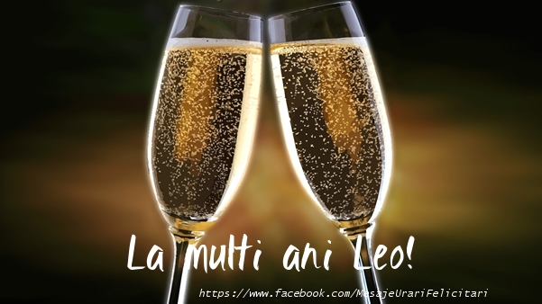 Felicitari de la multi ani - Sampanie | La multi ani Leo!