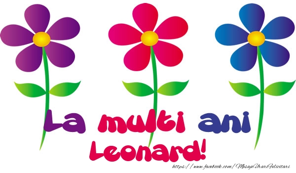 Felicitari de la multi ani - La multi ani Leonard!