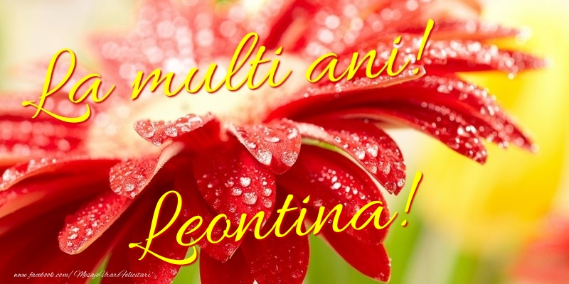 Felicitari de la multi ani - La multi ani! Leontina