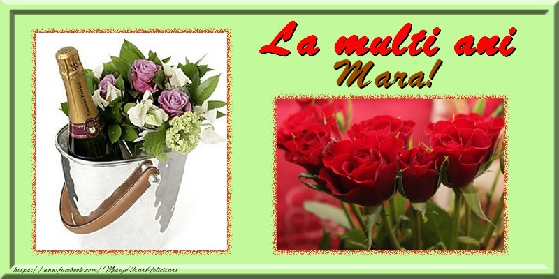Felicitari de la multi ani - Flori & Trandafiri & 1 Poza & Ramă Foto | La multi ani Mara